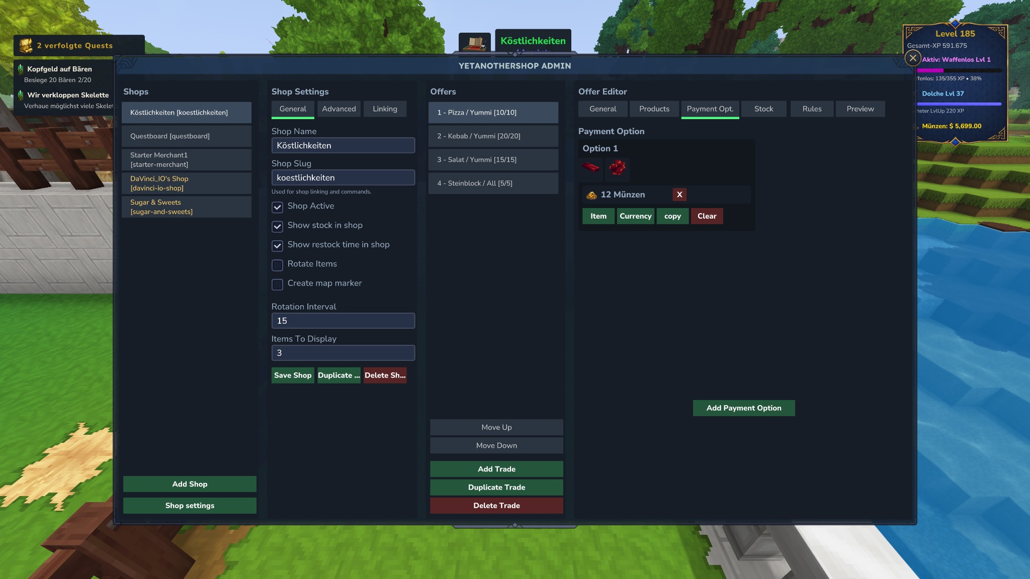 Payment options