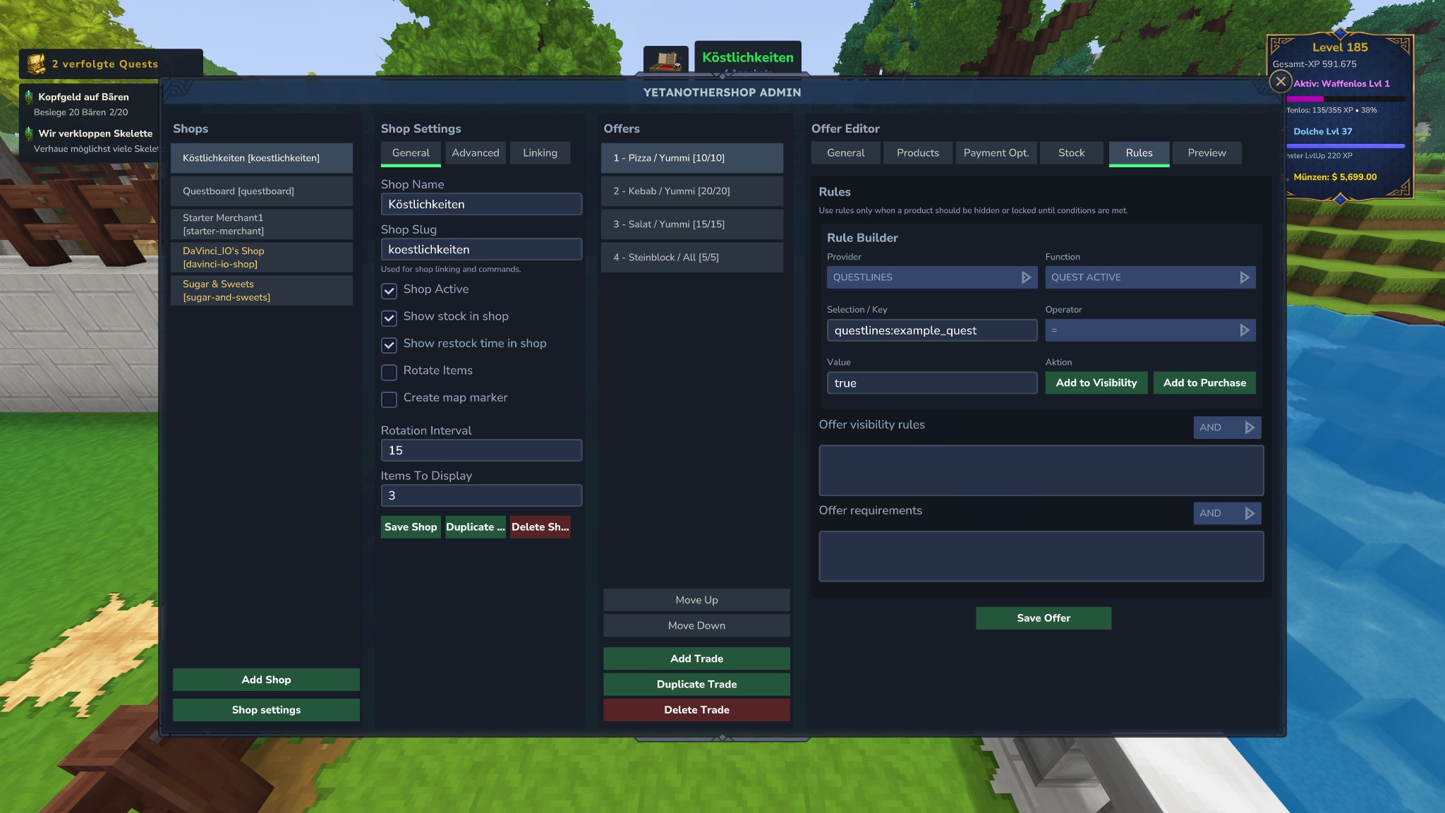 Rule builder